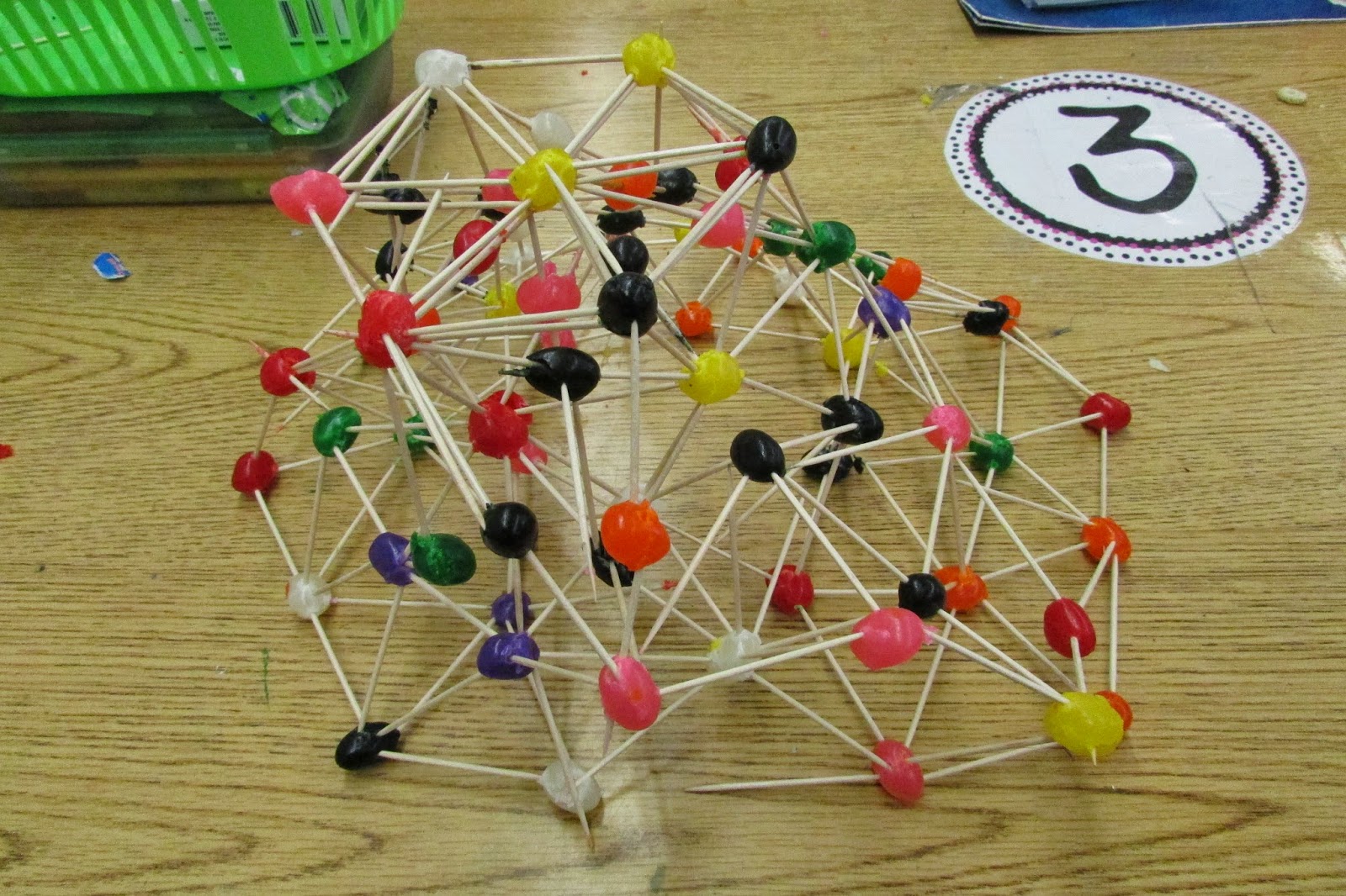 Growing a STEM Classroom Geodesic Domes with Jelly Beans and Toothpicks