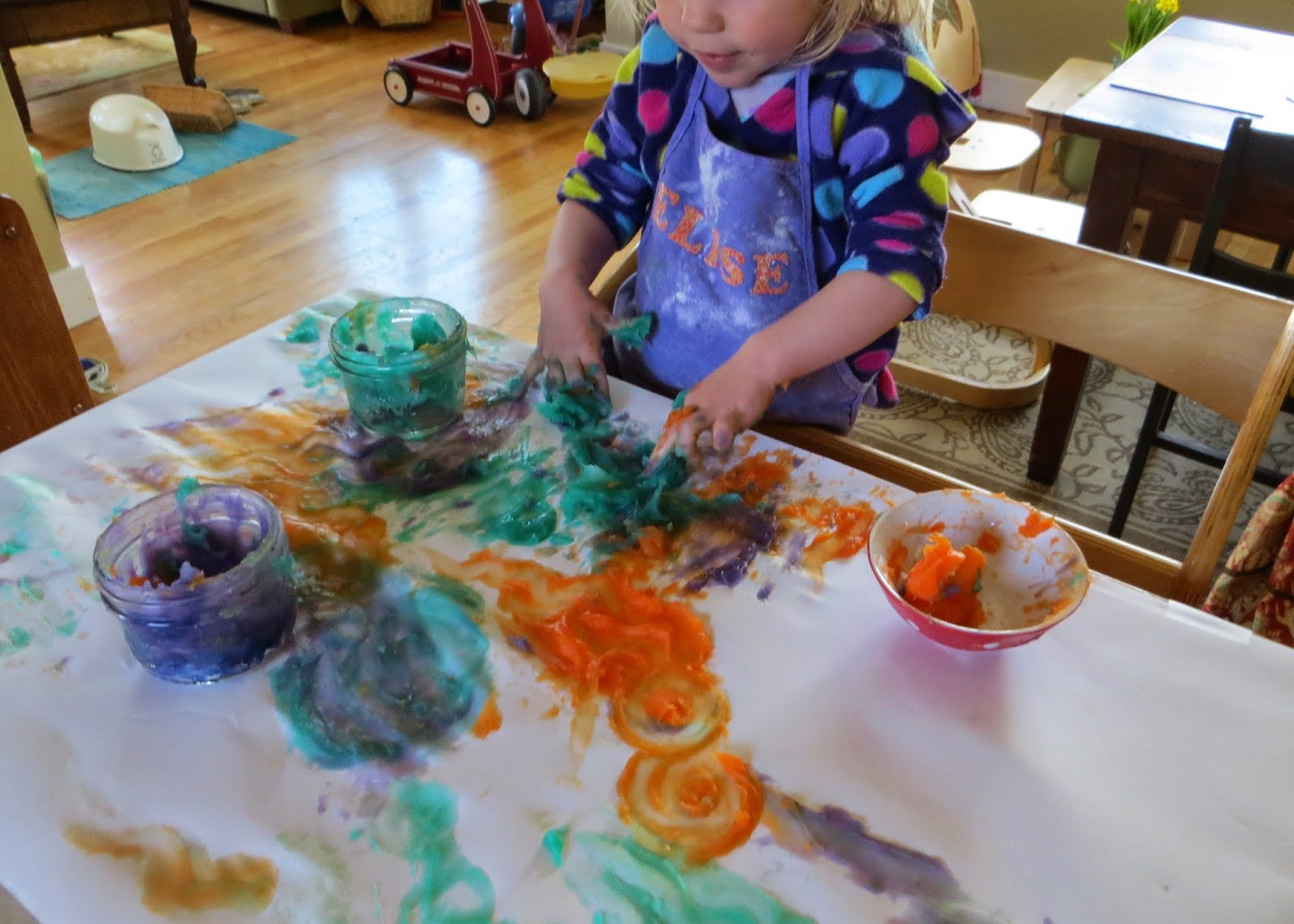 itty bitty love finger painting with a toddler a simple first art