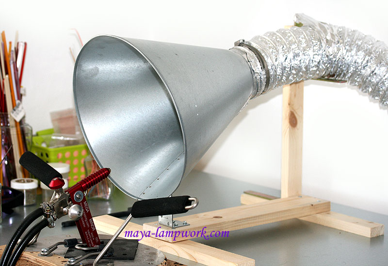 MayaHoney Lampwork my lampwork studio ventilation system