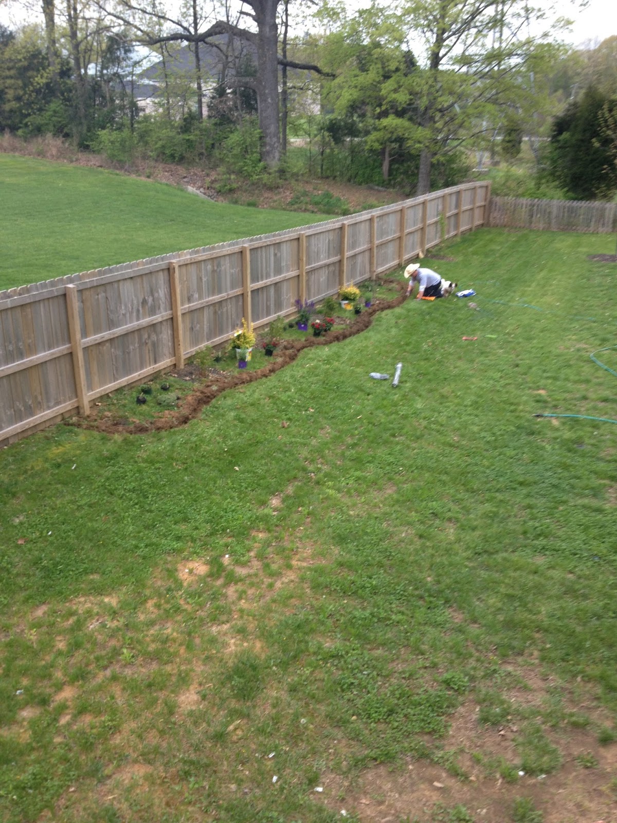 Emily Ann Interiors Installing A New Flower Bed