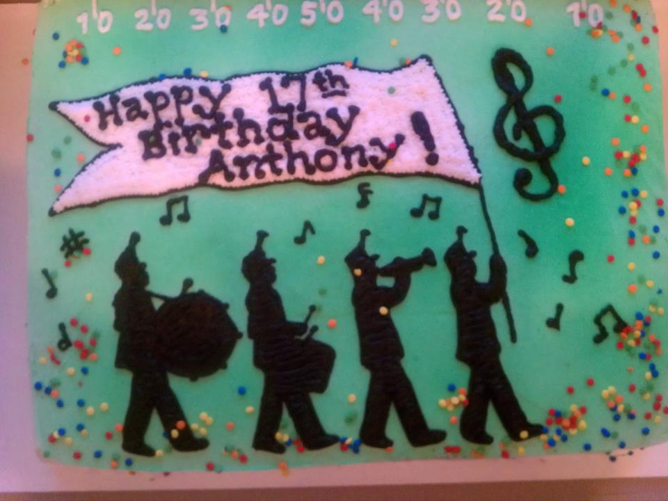 Introducing.... Marching band cake for a birthday celebration!!!