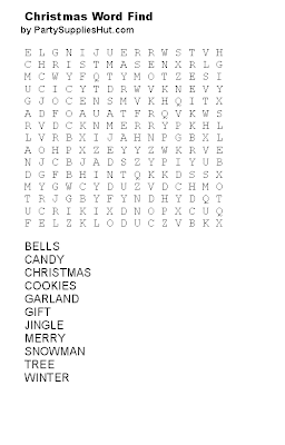 Christmas Wordsearch For Kids Free 4