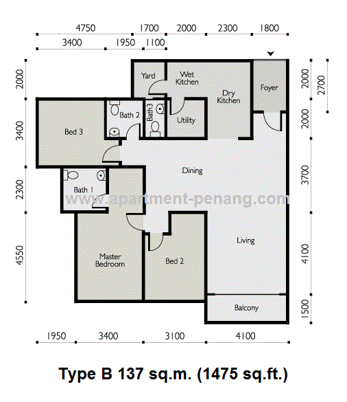 The Light Linear Apartment Penang Com