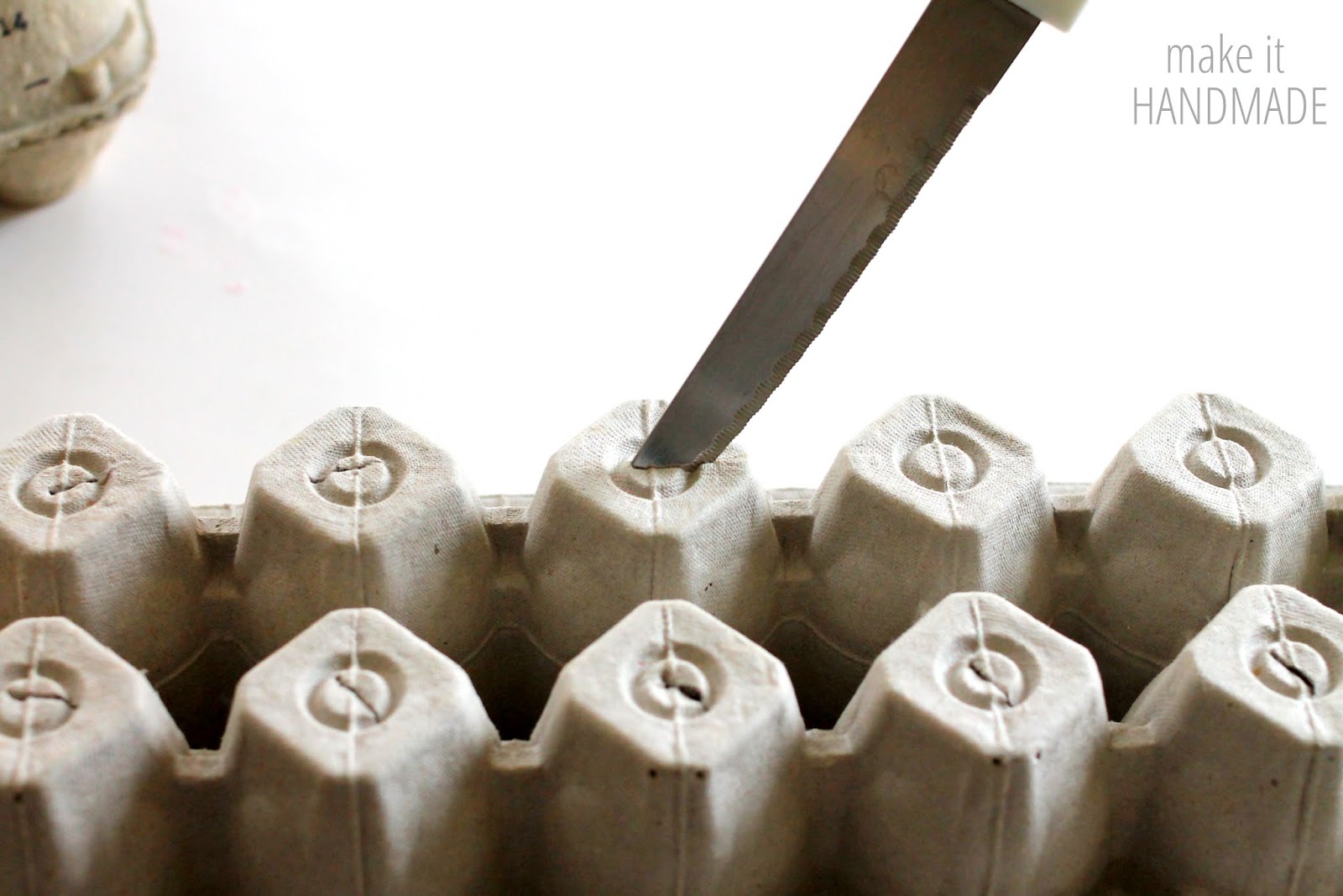 Make It Handmade Starting Seeds in Egg Cartons