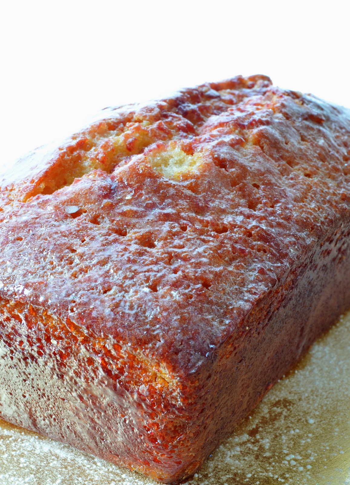 Bluebells and Bunting Lemon Drizzle Cake with a Raspberry Glaze