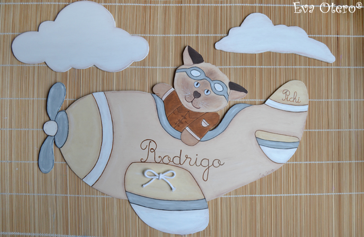 Siluetas Infantiles Eva Otero Gatito Aviador Para Rodrigo