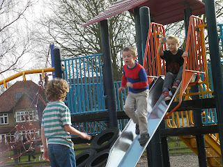 playing games in playpark