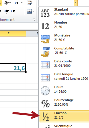 Groupe nombre fraction