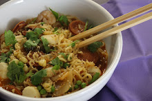 Andouille Kimchi Shellfish Ramen Noodles