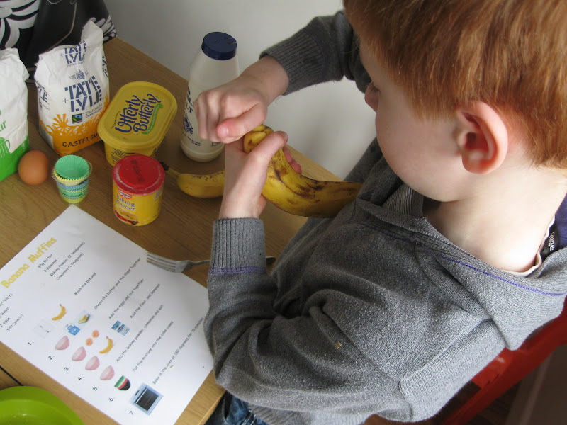 Preschool Play Banana Muffins