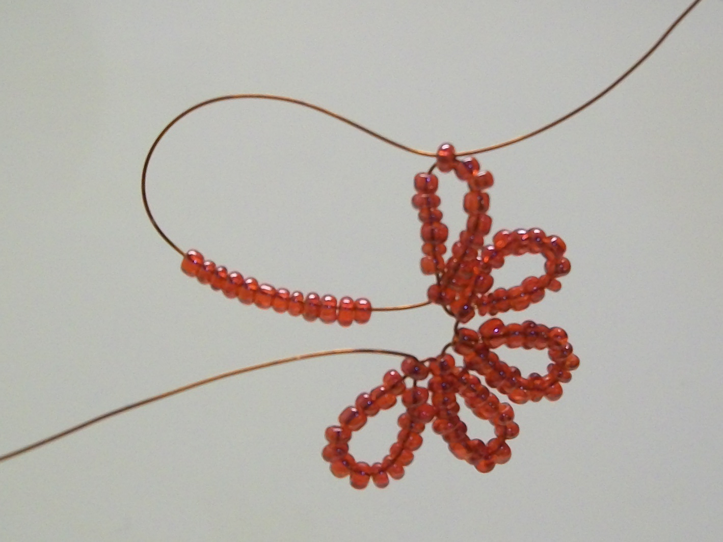 Beading for the very beginners Rose bush