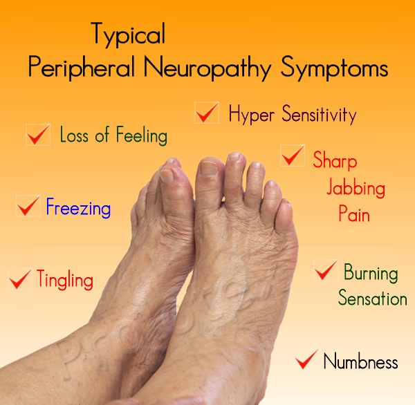 What are the most serious neuropathy symptoms?