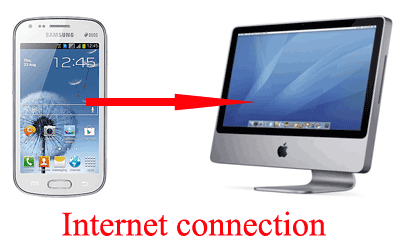 connect internet android mobile to computer