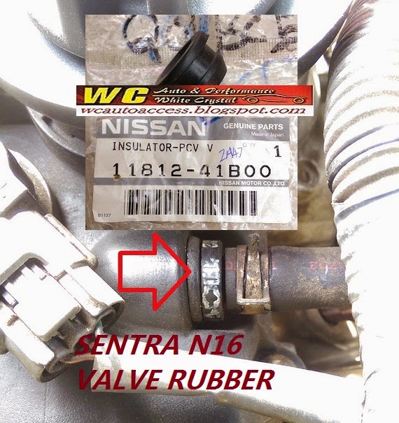 *WC AUTO ACCESS* SENTRA N16 ENGINE COVER PVC VALVE RUBBER