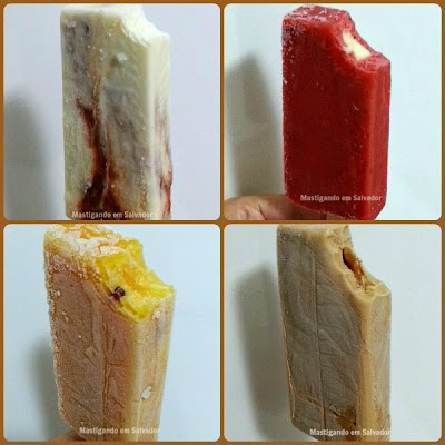 Los Paleteros: Paletas de Romeu e Julieta, Morango com Leite Condensado, Manga com Pimenta e Doce de Leite