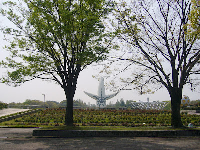 大阪府・万博記念公園 太陽の塔 背面の顔