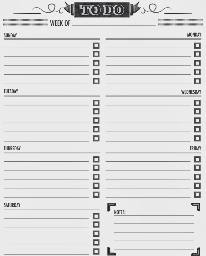 printable to do lists