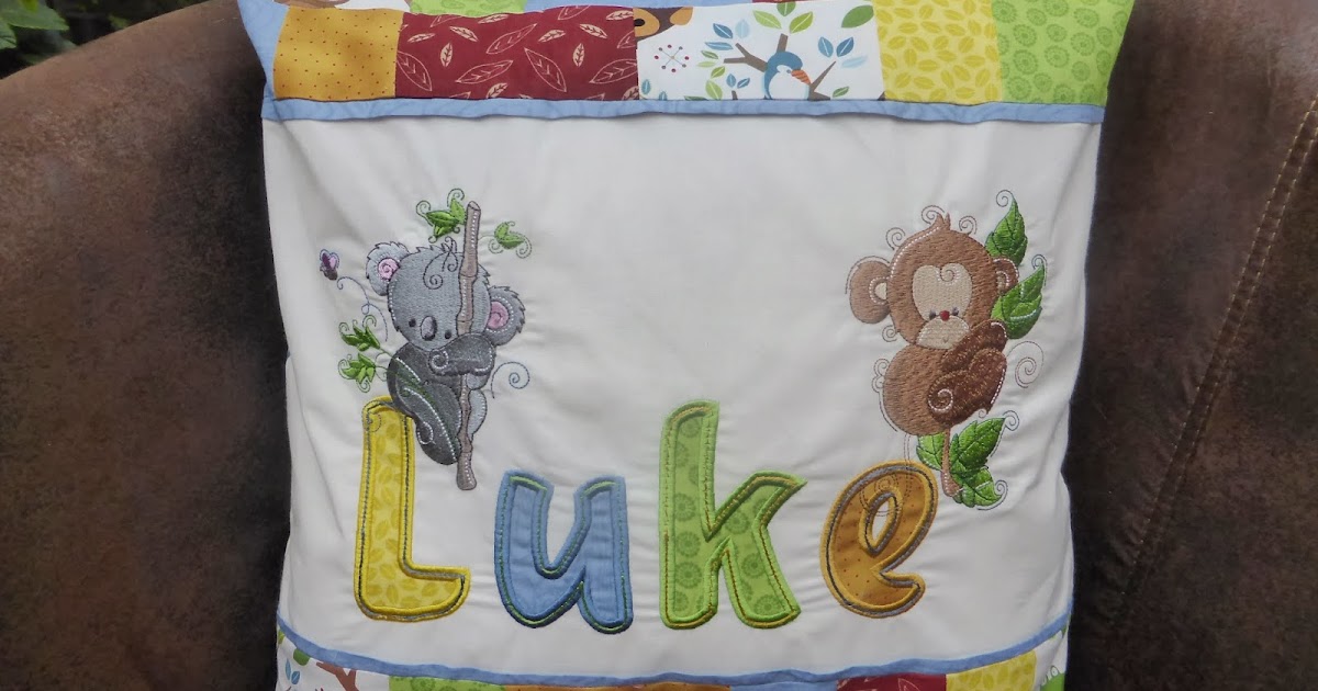 Vicki's Fabric Creations Personalized Name Pillow Tutorial ready for