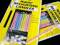 magic,relighting,candle,lilin,kado,souvenir