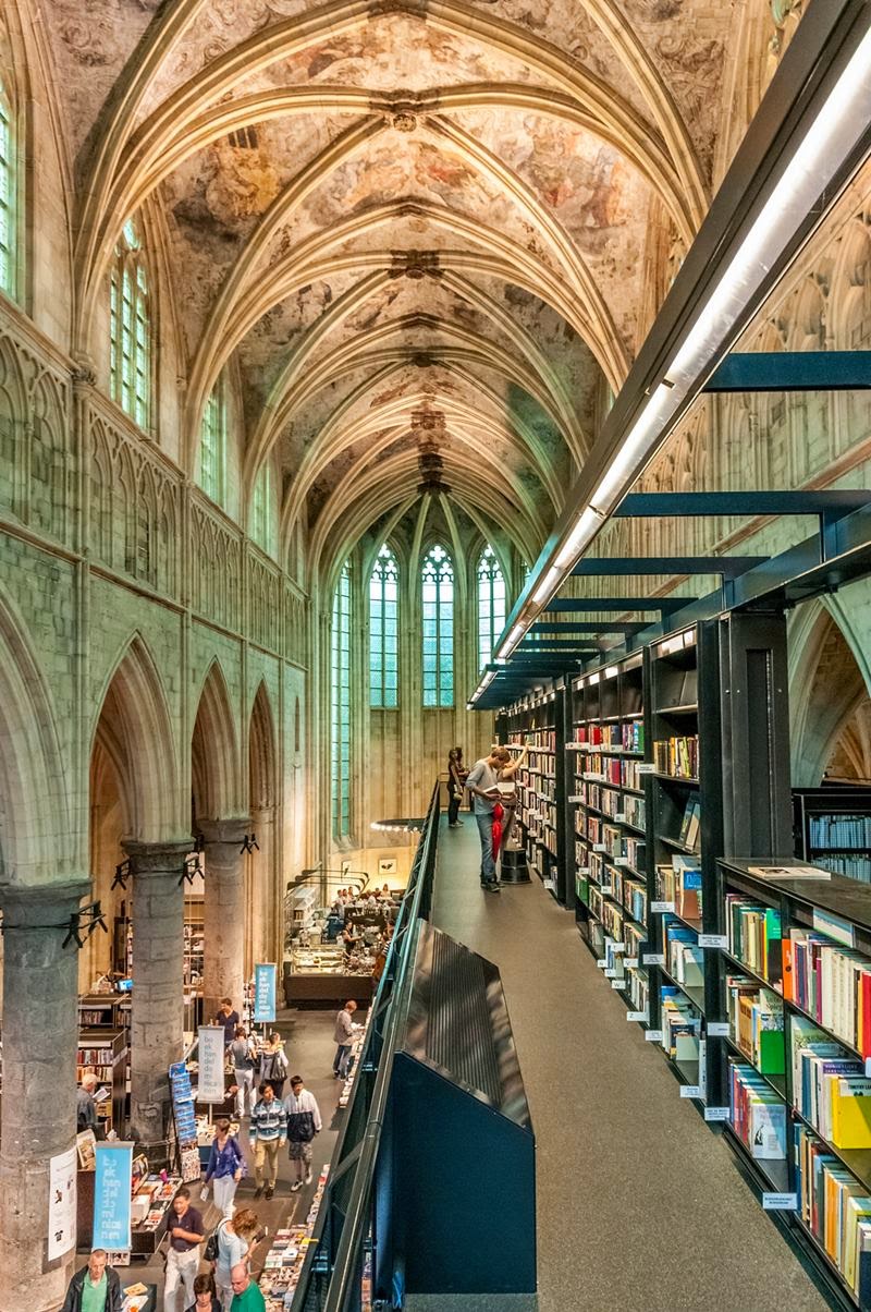 Most beautiful bookshop in the world, The Dominicans' church, Maastricht-The Netherlands.