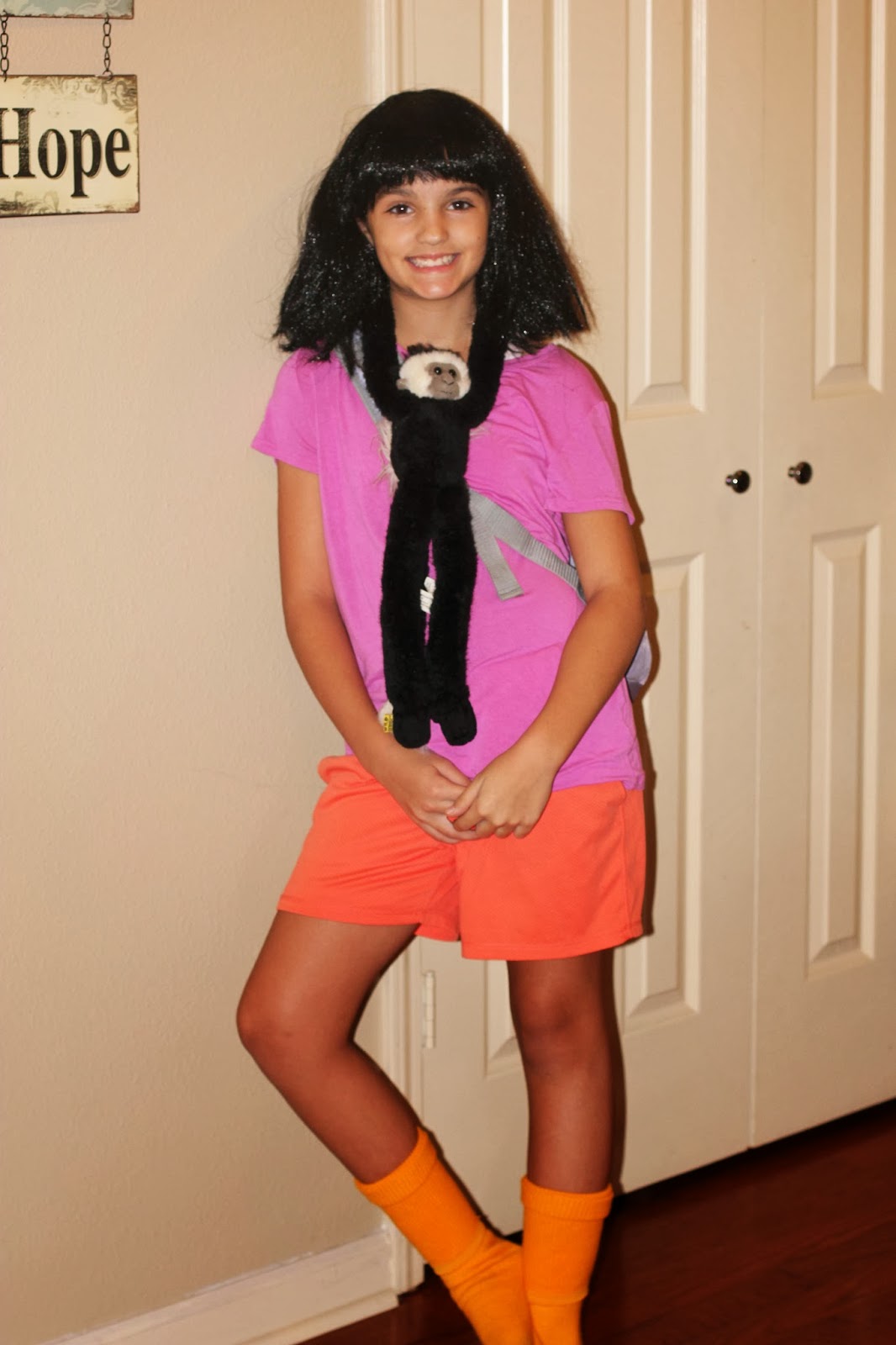 Haley wore the Dora costume that Mishonne wore for the girls camp skit and ...