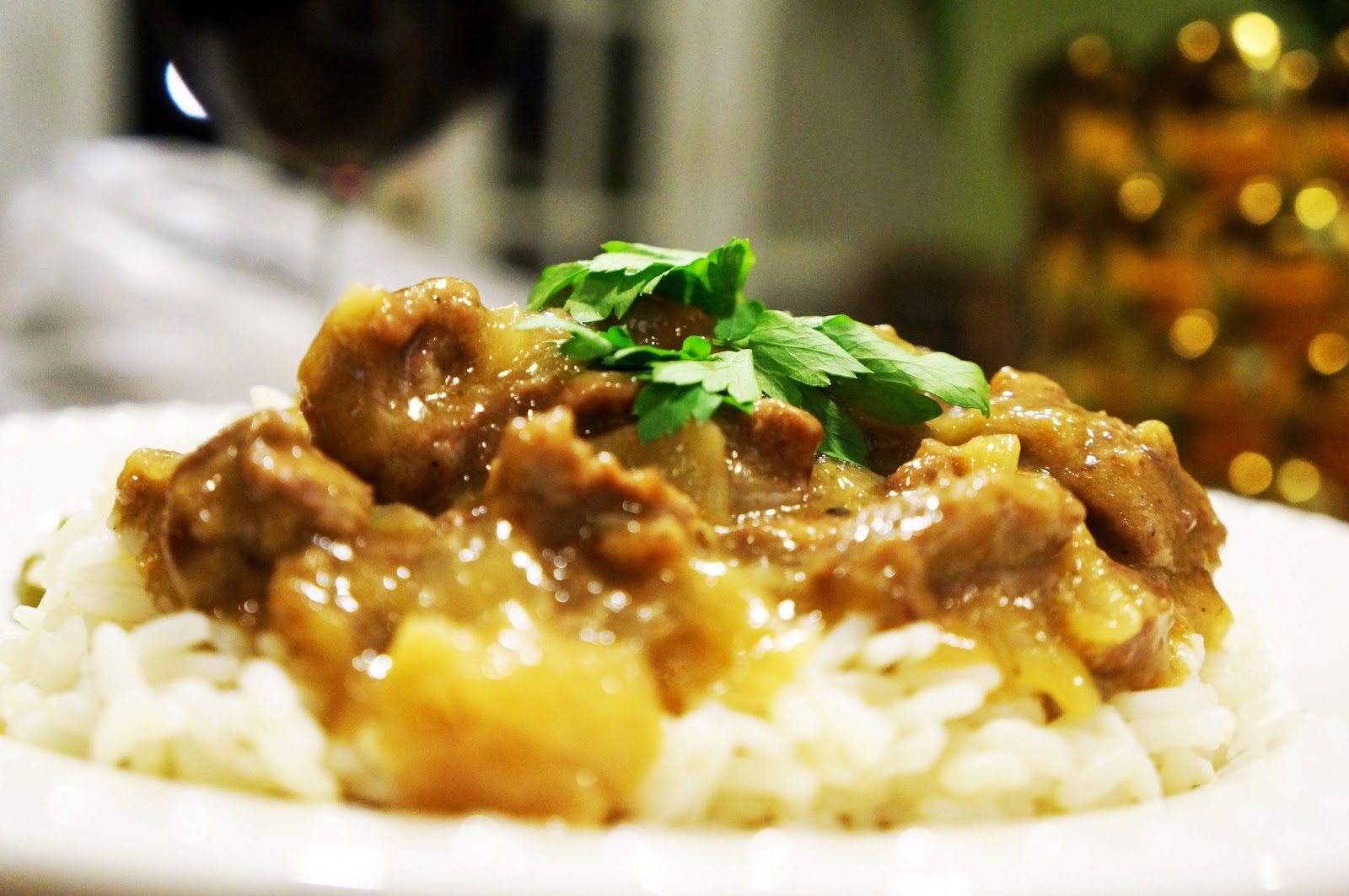 adorned abode archive: Southern Style Beef Tips and Rice