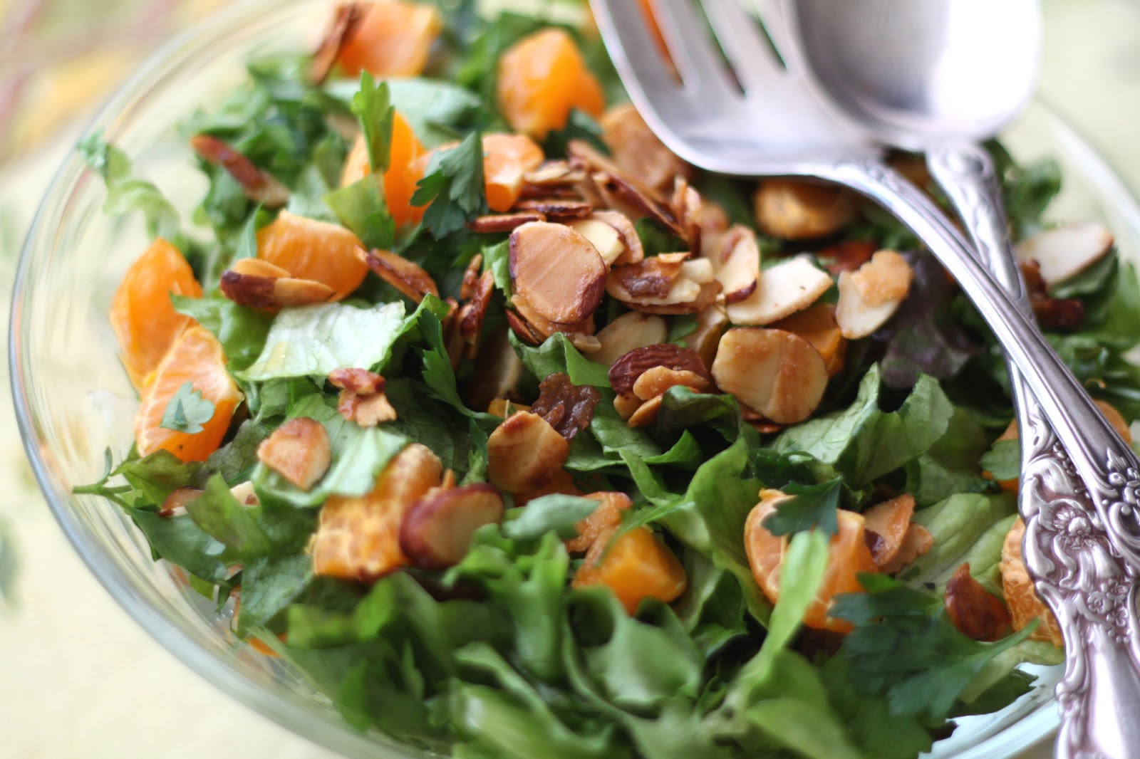 Barefeet In The Kitchen Orange Parsley Salad with White Balsamic Vinaigrette