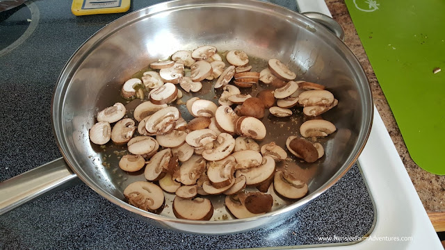 Mushrooms in pan