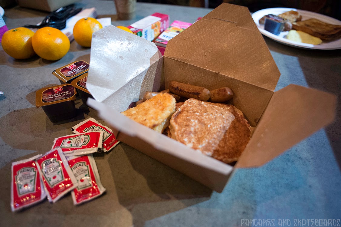 Pancakes and Skateboards! Pancakes in a box!