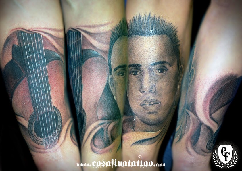 Cosafina Tattoo Carlos Art Studio Tattoo Retrato Hijo Guitarra Espanola Flamenco Tattoo Spanish Guitar Portrait Son Cosafina Cosa Fina Polinya Barcelona Spain Carlos Fabra Carlosfabra Poema sobre la pena expresada en el flamenco. cosafina tattoo carlos art studio