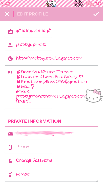 Pretty Droid Themes: Pink Hello Kitty Instagram for Android
