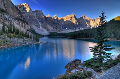 Valle de los 10 picos, Lago Moraine, Alberta, Canada