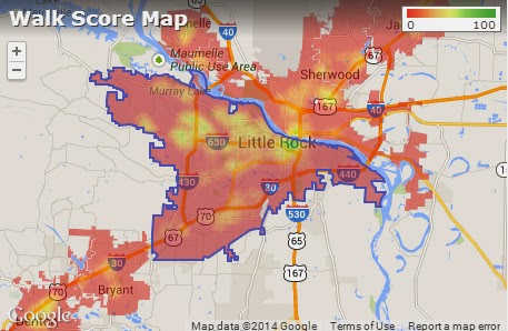 City map Little Rock Arkansas 3 10