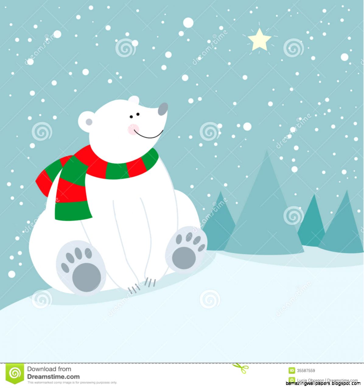 Cute Christmas Holiday Polar Bear Royalty Free Stock Images Image Cute Christmas Holiday Polar Bear Royalty Free Stock Images Image