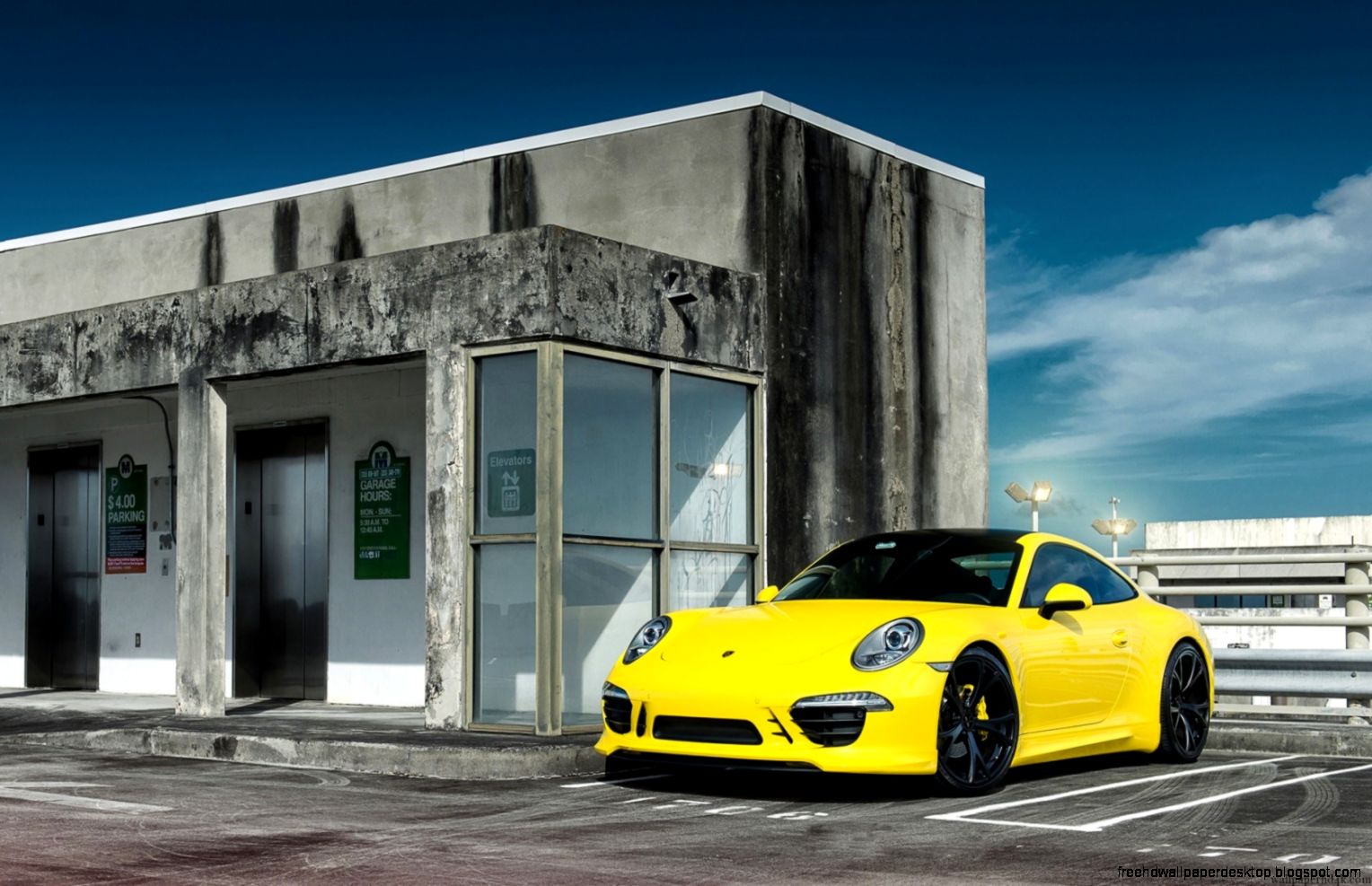 porsche gt3 rs yellow car tuning hd wallpaper   Wallpaper HD