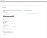 Recommended Datasource Connection Pools Settings at WAS 6.2