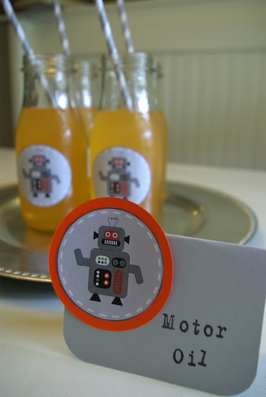 Robot Birthday Party Part III (The Food) Oleander + Palm