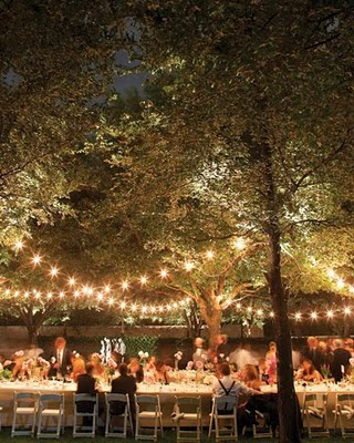 Nothing tops a wedding under the trees and fairy lightsNOTHIN'