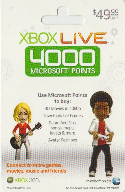 Collectomania Game Cards XBox Points