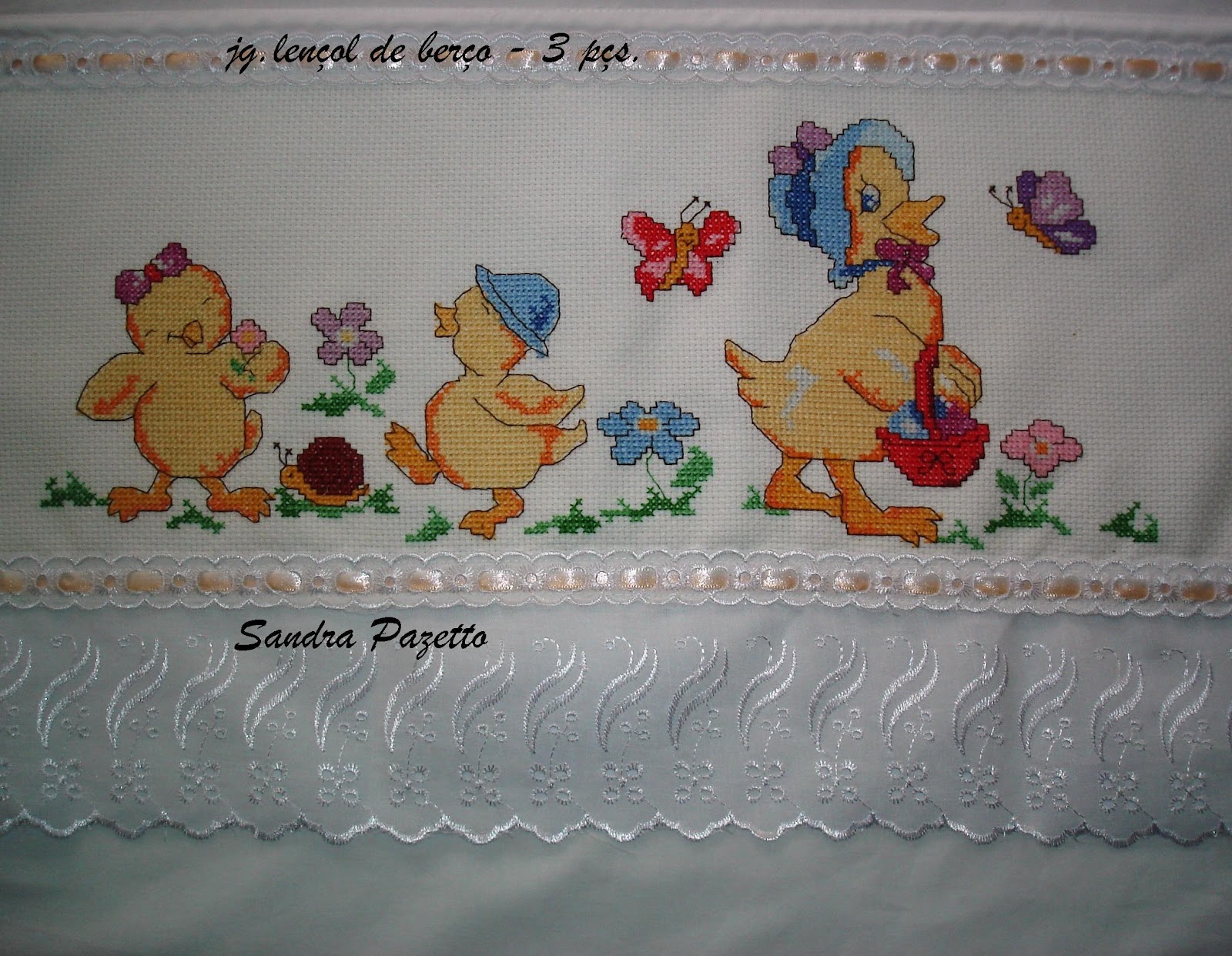 SANDRA PAZETTO PONTO CRUZ: LENÇOL DE BERÇO