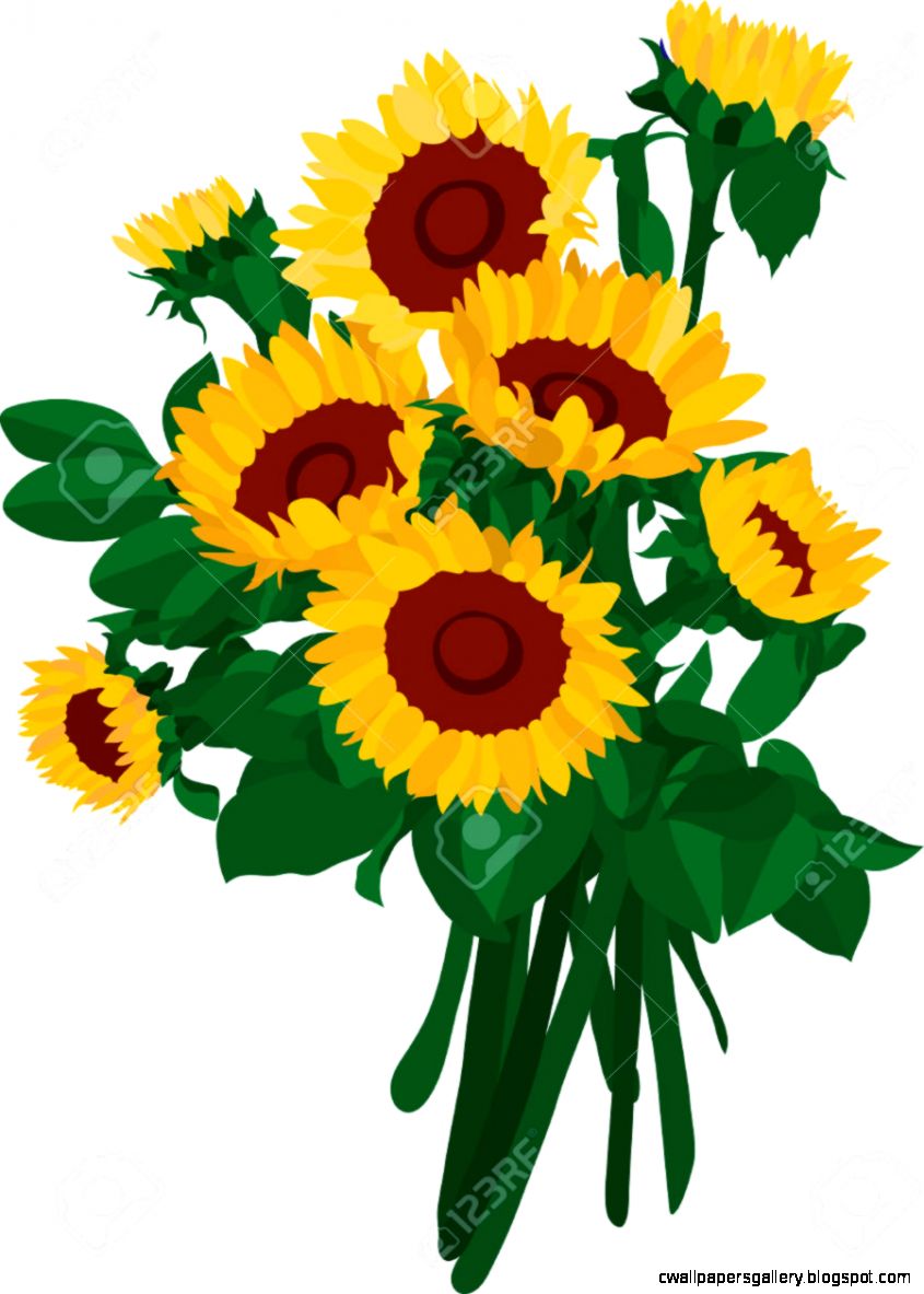 Sunflower Bouquet Free Clipart Sunflower Bouquet Free Clipart
