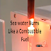 Researching a breakthrough cancer cure discovers how to make sea water a combustible fuel 
