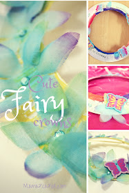 cute fairy crowns craft made from paper plates and flowers