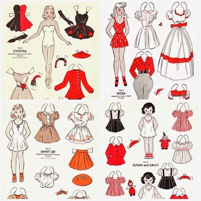 vintage paper dolls 1940s