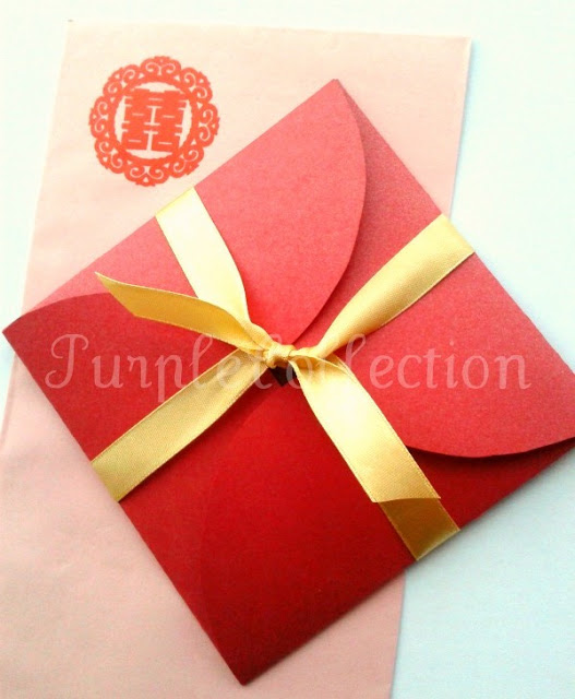 Petal Fold Red Wedding Invitation Card, petal fold card, wedding invitation card, red wedding card, red