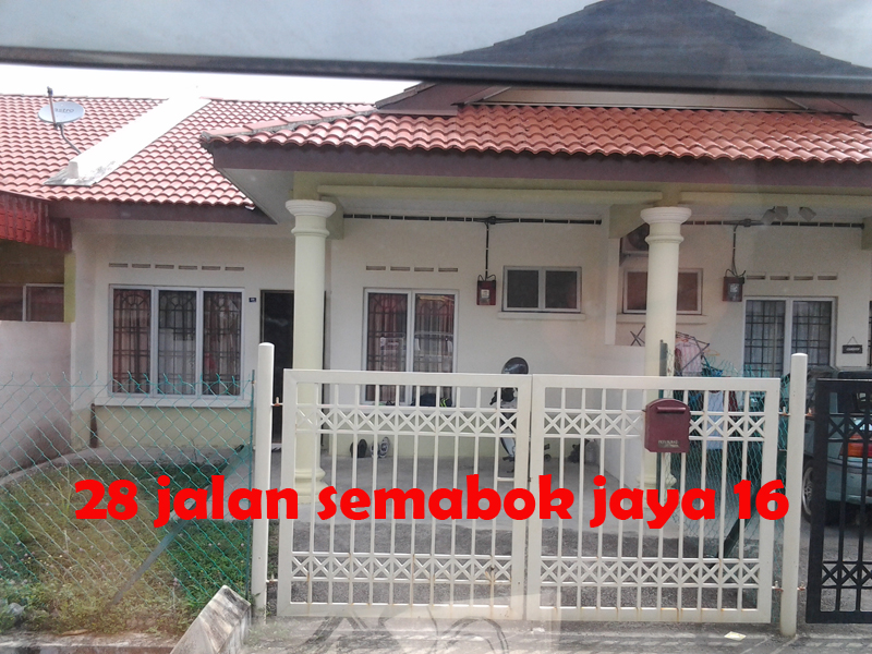 Rumah Lelong Melaka Property Sale 28 Jalan Semabok Jaya 16 Taman Semabok Jaya 100k