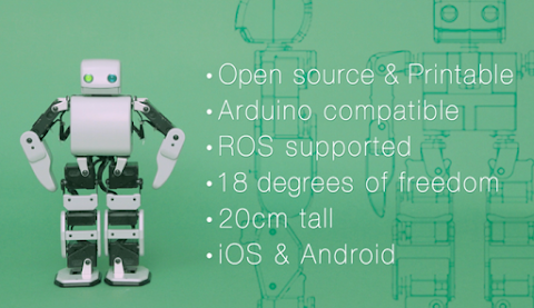 PLEN2, the world’s first printable open-source humanoid.