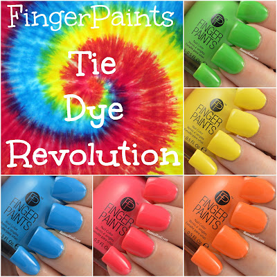 FingerPaints Tie Dye Revolution swatches