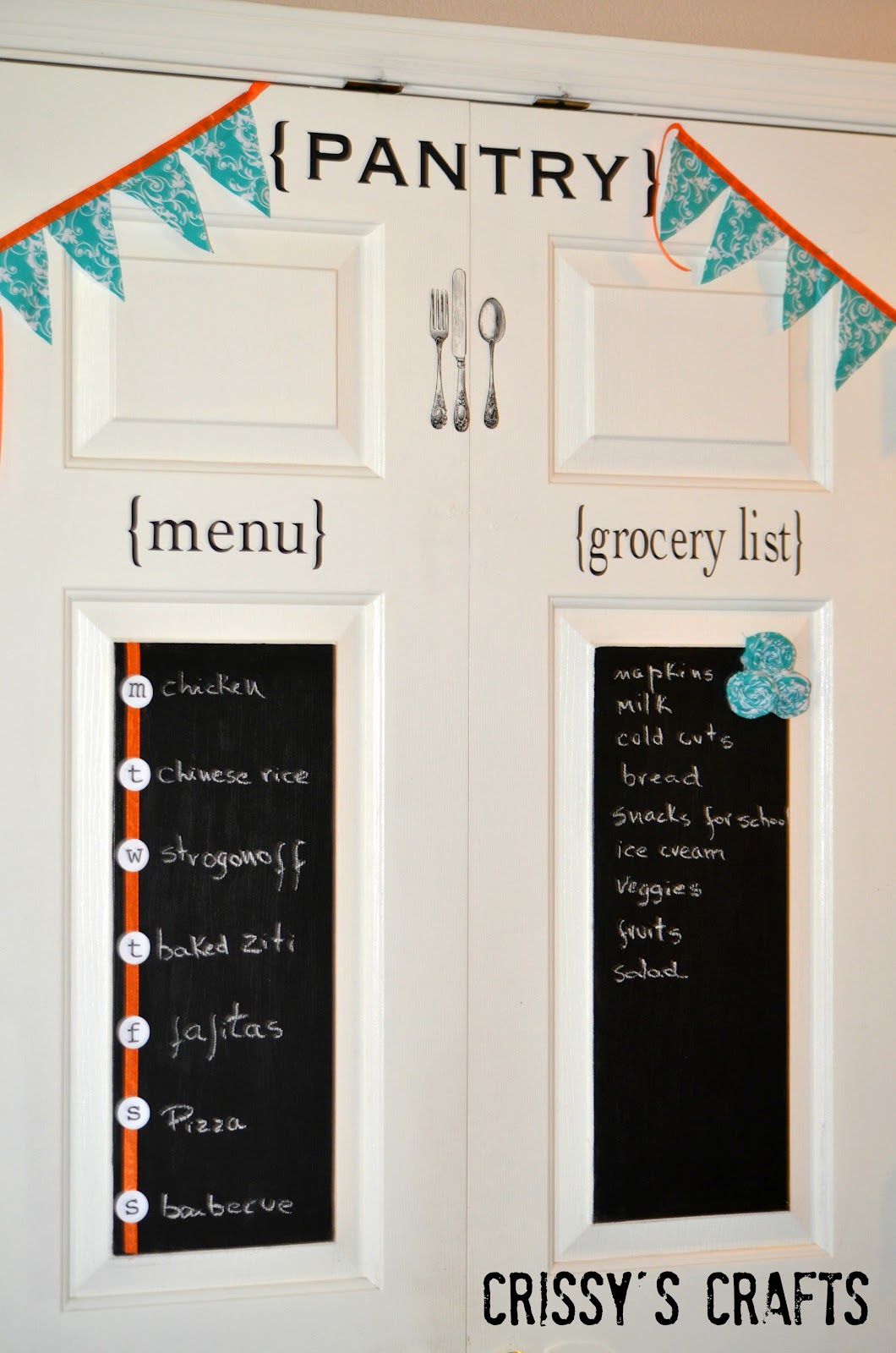 Crissy's Crafts Pantry Door Makeover