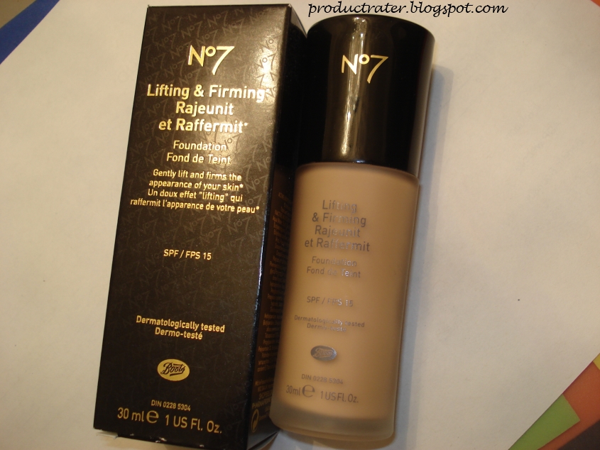 Productrater!: Review: Boots No 7 Lifting and Firming Foundation